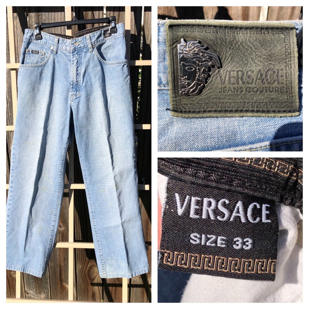 VERSACE JEANS COUTURE Mens Size W34 x L26 Light Wash